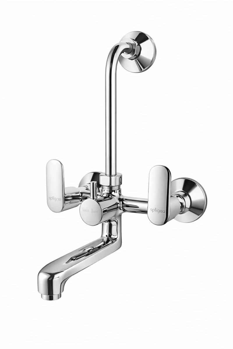 WALL MIXER WITH BEND - CORAL