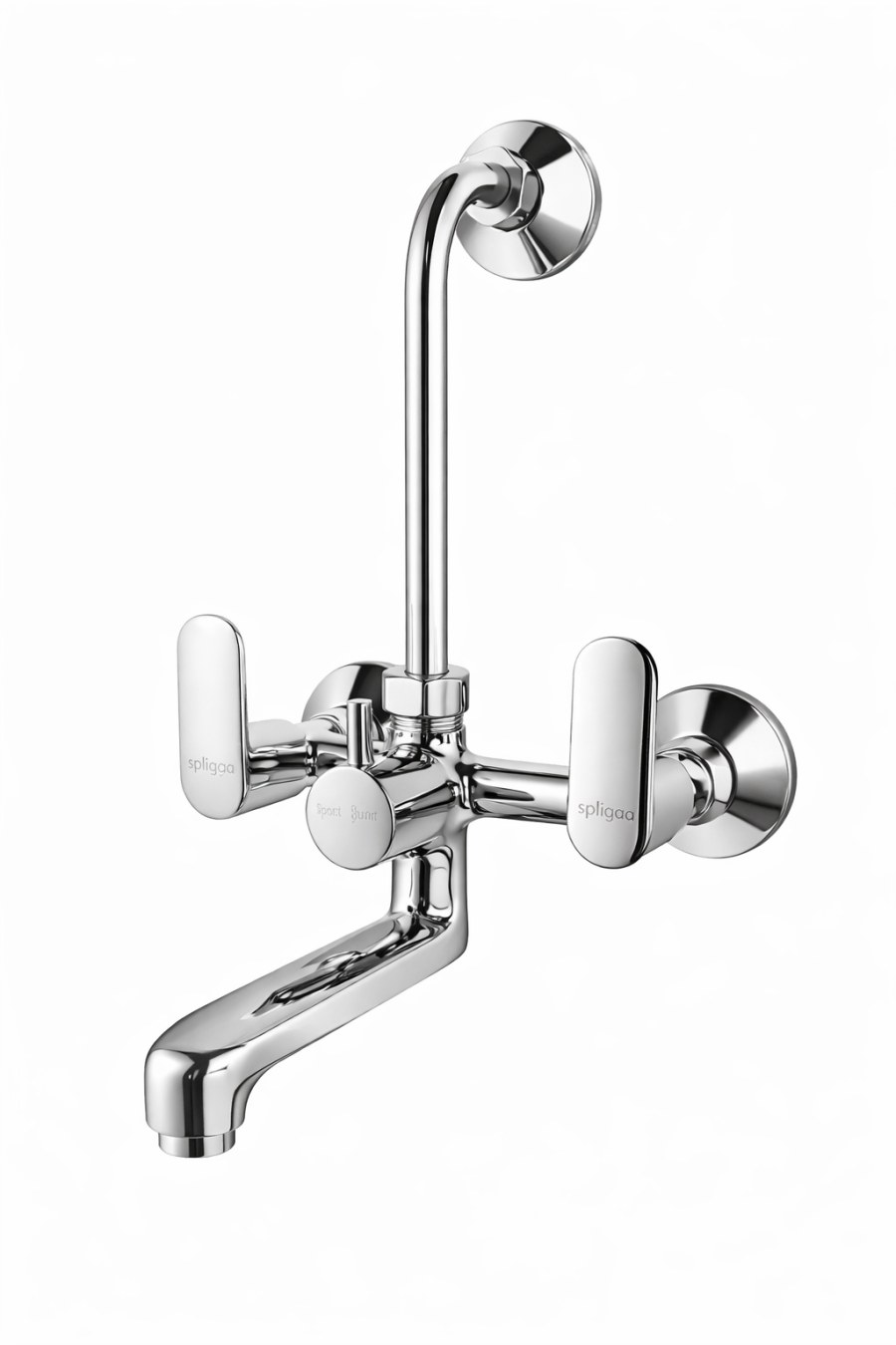 WALL MIXER WITH BEND - CORAL