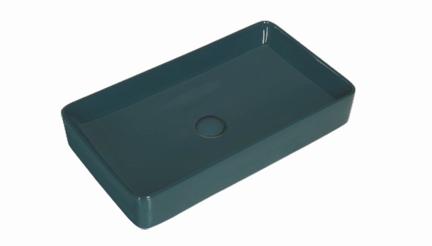 SYMPHONY - Peacock Green Matt Table Top Basin